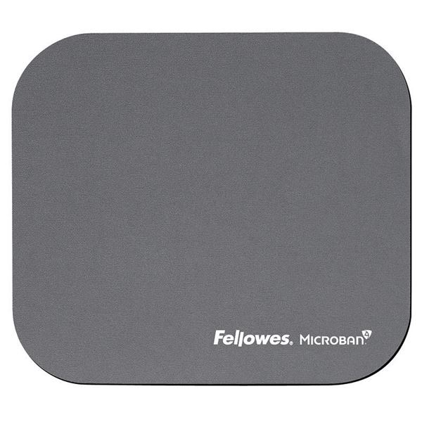 Picture of Mousepad Fellowes Microban Silver 5934005