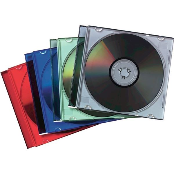 Picture of Θήκες CD/DVD Fellowes Slimline CD Jewel Cases Assorted 98317