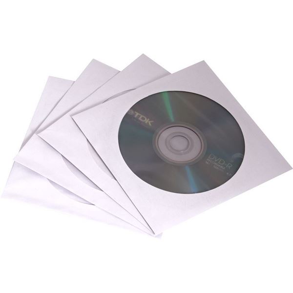 Picture of Θήκες CD/DVD Fellowes CD Paper Envelopes White 90691
