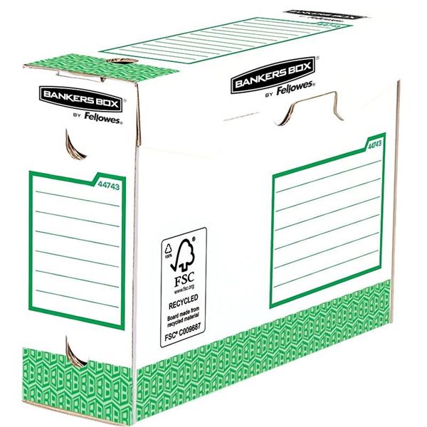 Picture of Κουτί μεταφοράς Bankers Box® Heavy Duty 100mm A4+ Transfer File Green 20pk  4474302