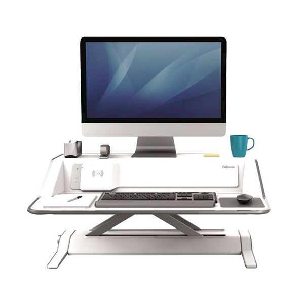 Picture of Fellowes Sit-Stand Workstation Lotus™ DX  Wh 8081101