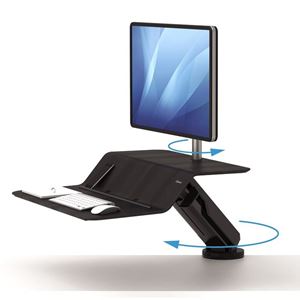 Picture of Fellowes Sit-Stand Workstation Lotus™ RT Single Bk 8081501