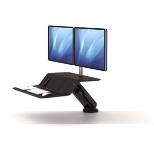 Picture of Fellowes Sit-Stand Workstation Lotus™ RT Dual Bk 8081601