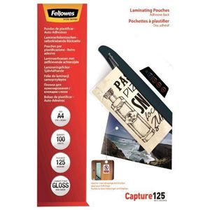Picture of Δίφυλλο πλαστικοποίησης Fellowes Adhesive Back Glossy A4 125 mic 5328901