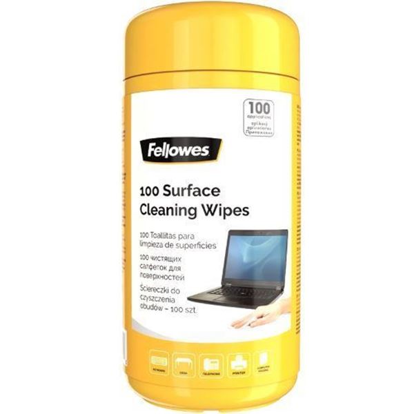 Picture of Καθαριστικό Fellowes 100 Surface Cleaning Wipes 9971509