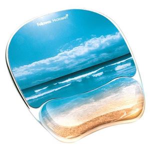 Picture of Στήριγμα καρπού Fellowes Photo Gel Mousepad Wrist Support - Sandy Beach 9179301